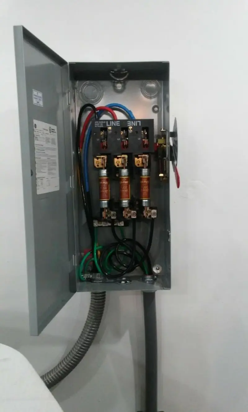 Three-phase disconnect switch installed for Electrical Wiring & Rewiring in La Grange