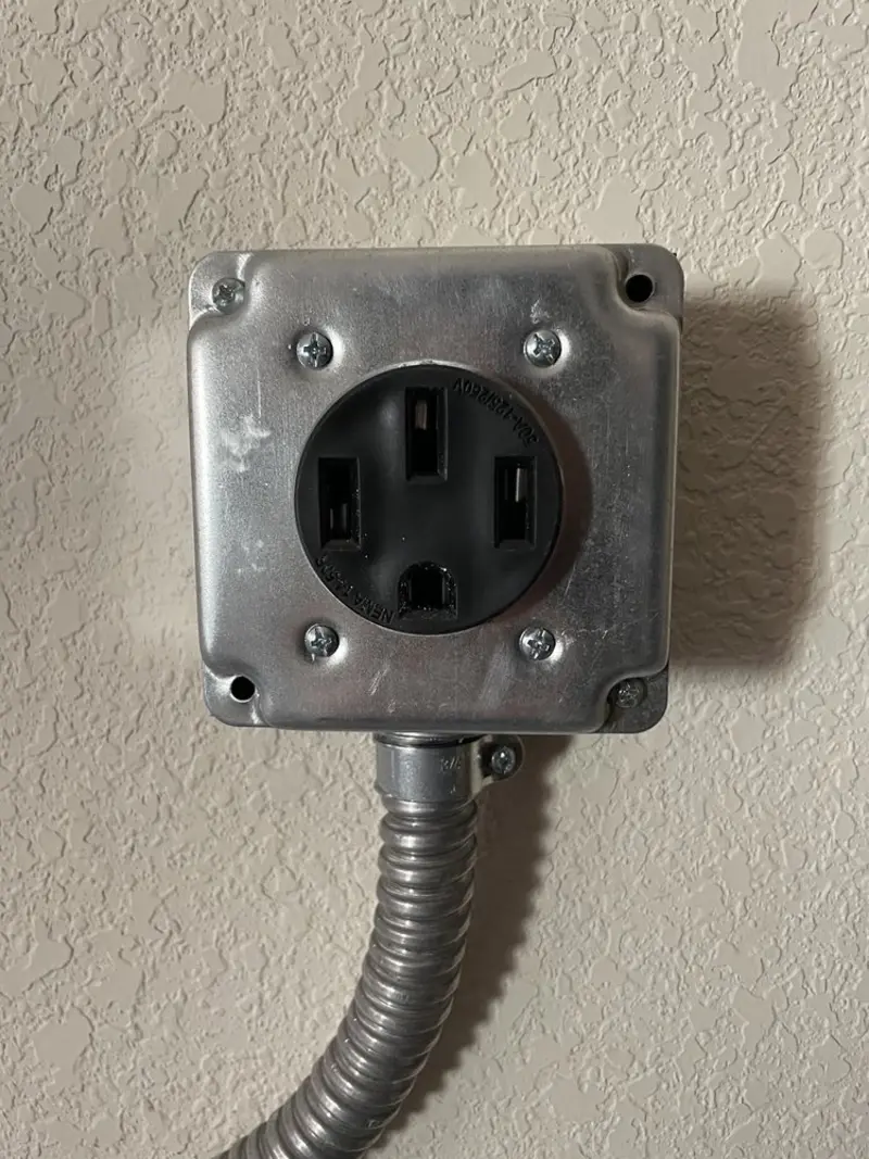 NEMA 14-50 outlet installed for Smart Home Electrical in La Grange